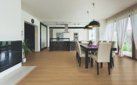 Coretec Luxury Vinyl Tile in Modern Chic Kitchen